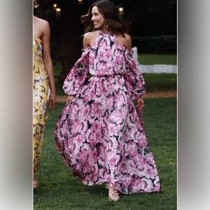 Petal & Pup Pink Floral Long Sleeve Dress